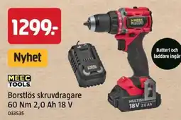 Jula Meec tools borstlös skruvdragare erbjuda