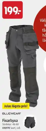 Jula Bluewear fixarbyxa erbjuda