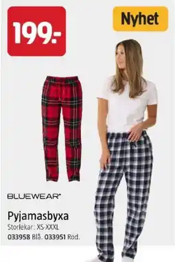 Jula Bluewear pyjamasbyxa erbjuda