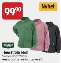 Jula Kayoba fleecetröja barn erbjuda