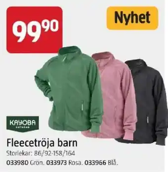 Kayoba fleecetröja barn