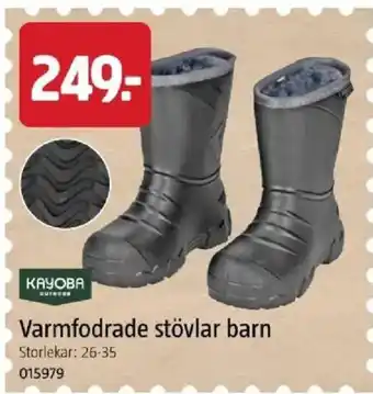 Kayoba varmfodrade stövlar barn