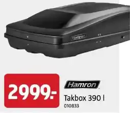 Jula Hamron takbox 390 l erbjuda