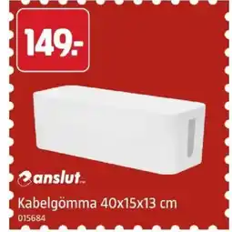Jula Anslut kabelgömma erbjuda