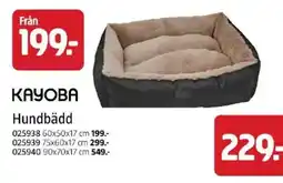 Jula Kayoba hundbädd erbjuda