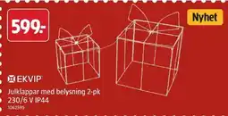 Jula Ekvip julklappar med belysning erbjuda