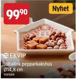 Jula Ekvip jultallrik pepparkakshus erbjuda