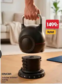 Jula Kayoba justerbar kettlebell erbjuda