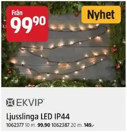 Jula Ekvip ljusslinga led ip44 erbjuda