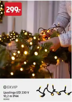 Jula Ekvip ljusslinga led 230 v erbjuda