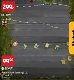 Jula Ekvip ljusslinga 20 m erbjuda