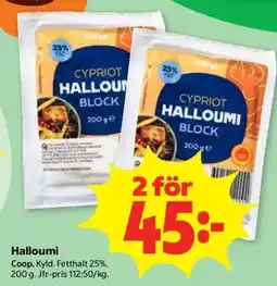 Coop Forum Coop halloumi erbjuda