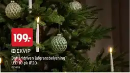 Jula Ekvip batteridriven julgransbelysning erbjuda