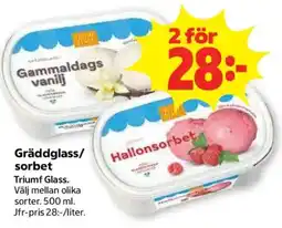 Coop Forum Triumf Glass Gräddglass/sorbet erbjuda