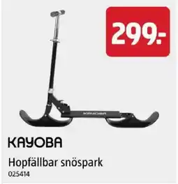 Jula Kayoba hopfällbar snöspark erbjuda