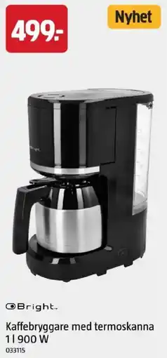 Jula Bright kaffebryggare med termoskanna erbjuda