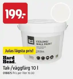 Jula Hard Head tak-/väggfärg erbjuda