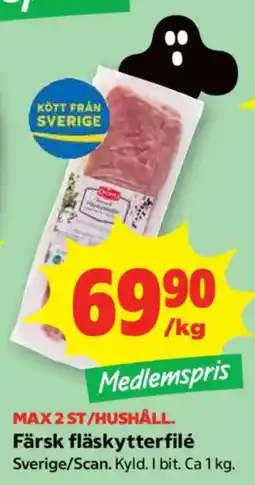 Coop Forum Färsk fläskytterfilé erbjuda