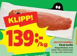 Coop Forum Färsk laxfilé erbjuda