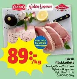 Coop Forum Färsk fläskkotlett erbjuda