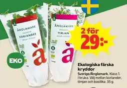 Coop Forum Ånglamark kryddor erbjuda