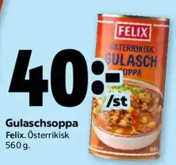 Coop Forum Felix Gulaschsoppa erbjuda