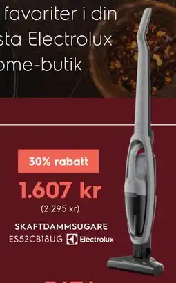 Electrolux Home SKAFTDAMMSUGARE ES52CB18UG erbjuda
