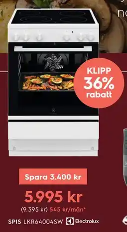 Electrolux Home SPIS LKR64004SW erbjuda