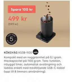 Electrolux Home KÖKSVÅG KS3B-1100 erbjuda