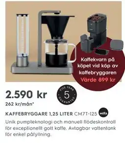 Electrolux Home KAFFEBRYGGARE 1,25 LITER CM7T-125 erbjuda