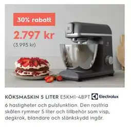 Electrolux Home KÖKSMASKIN 5 LITER E5KM1-4BPT erbjuda