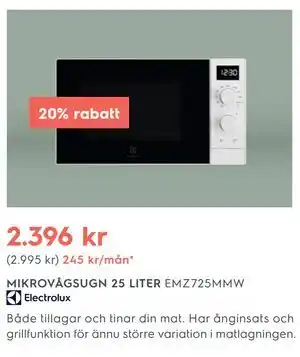 MIKROVÅGSUGN 25 LITER
