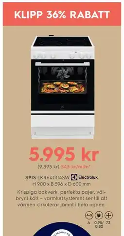 Electrolux Home SPIS LKR64004SW erbjuda