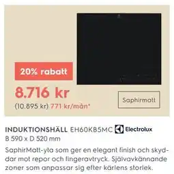 Electrolux Home INDUKTIONSHÄLL EH60KB5MC erbjuda