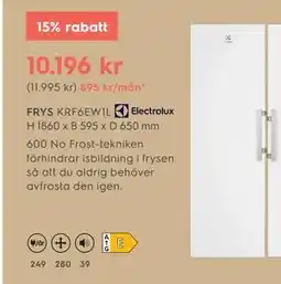 Electrolux Home FRYS erbjuda