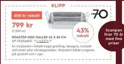 Electrolux Home ROASTER MED GALLER 42 X 26 CM erbjuda