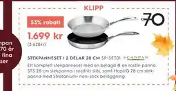 Electrolux Home STEKPANNESET I 2 DELAR 28 CM erbjuda