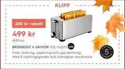Electrolux Home BRÖDROST 4-SKIVOR erbjuda