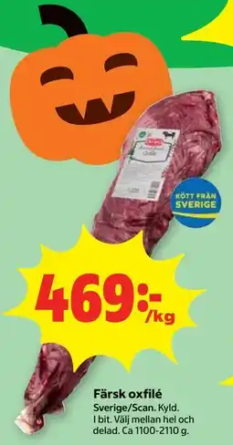 Stora Coop Färsk oxfilé erbjuda