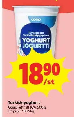 Stora Coop Turkisk yoghurt erbjuda