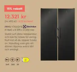 Electrolux Home Electrolux frys y700dfb erbjuda