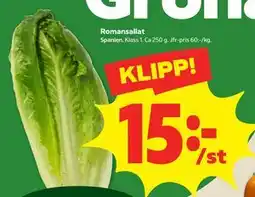 Stora Coop Romansallat erbjuda