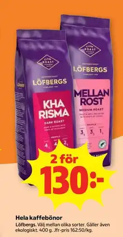 Stora Coop Hela kaffebönor erbjuda