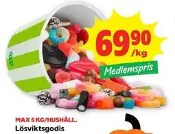 Stora Coop Lösviktsgodis, Medlemspris erbjuda