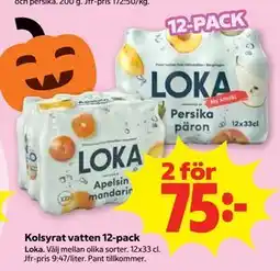 Stora Coop Kolsyrat vatten 12-pack erbjuda