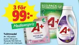 Stora Coop Tvättmedel, Medlemspris erbjuda