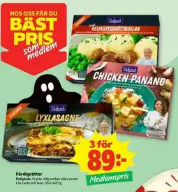 Stora Coop Färdigrätter, Medlemspris erbjuda