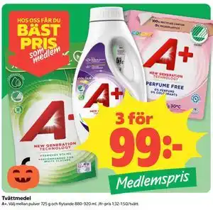 Tvättmedel, Medlemspris
