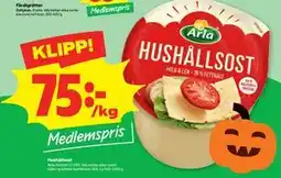 Stora Coop Hushållsost, Medlemspris erbjuda