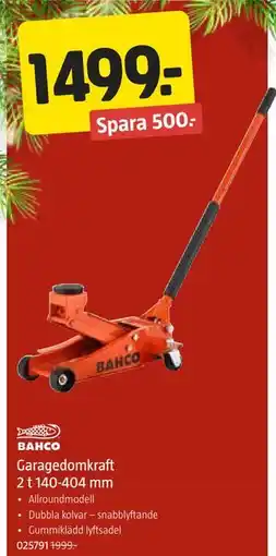 Jula Garagedomkraft 2 t 140-404 mm erbjuda